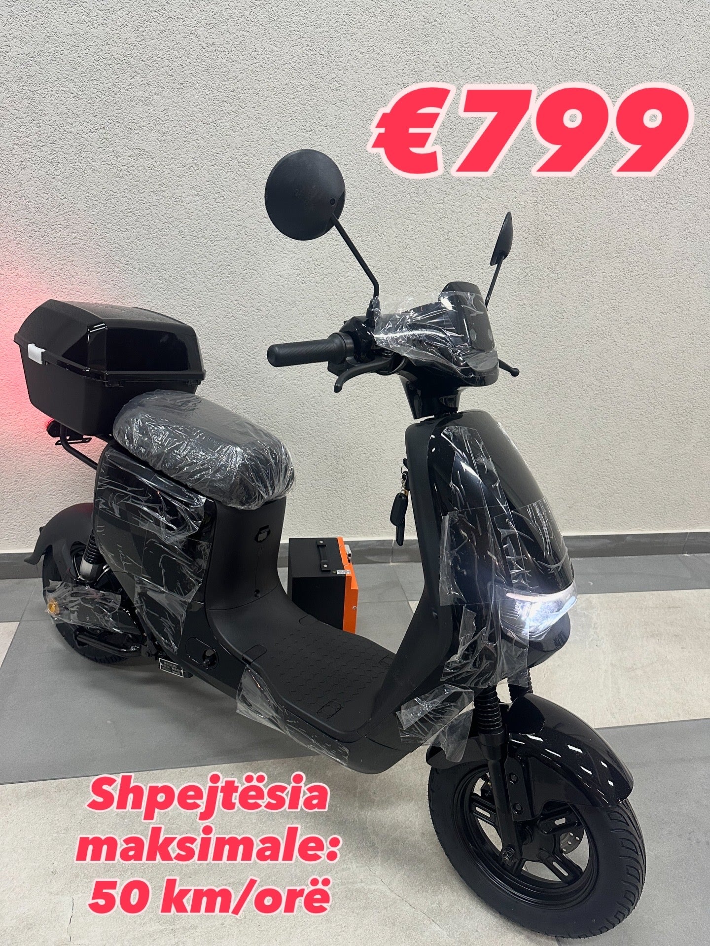 N9-1000W Skuter elektrik i mesëm, me bateri litium 72V 30Ah e shkëputshme
